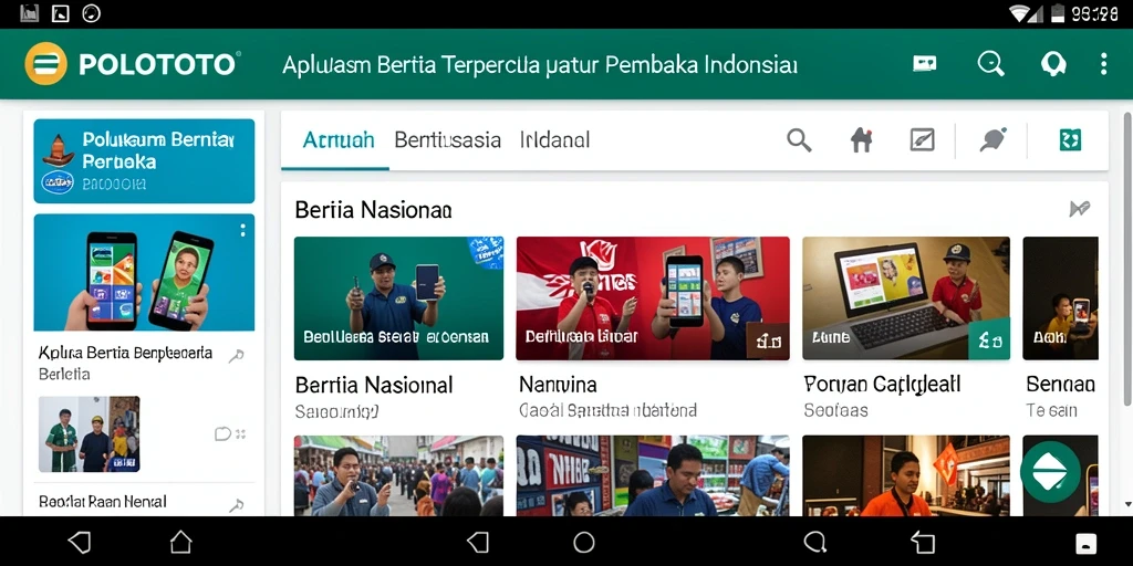Tampilan antarmuka POLOTOTO yang informatif dan menarik.