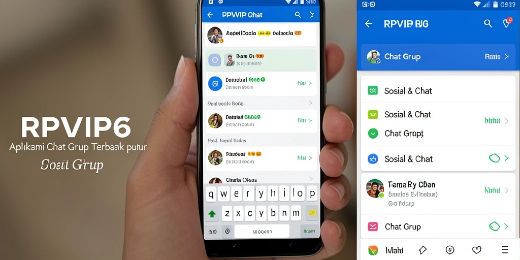 Antarmuka RPVIP6 menampilkan fungsi Chat Grup yang menarik dan interaktif.