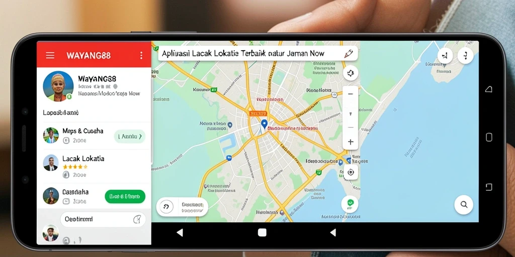 Tampilan antarmuka aplikasi Lacak Lokasi WAYANG88 yang intuitif.